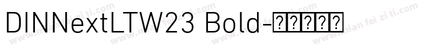 DINNextLTW23 Bold字体转换